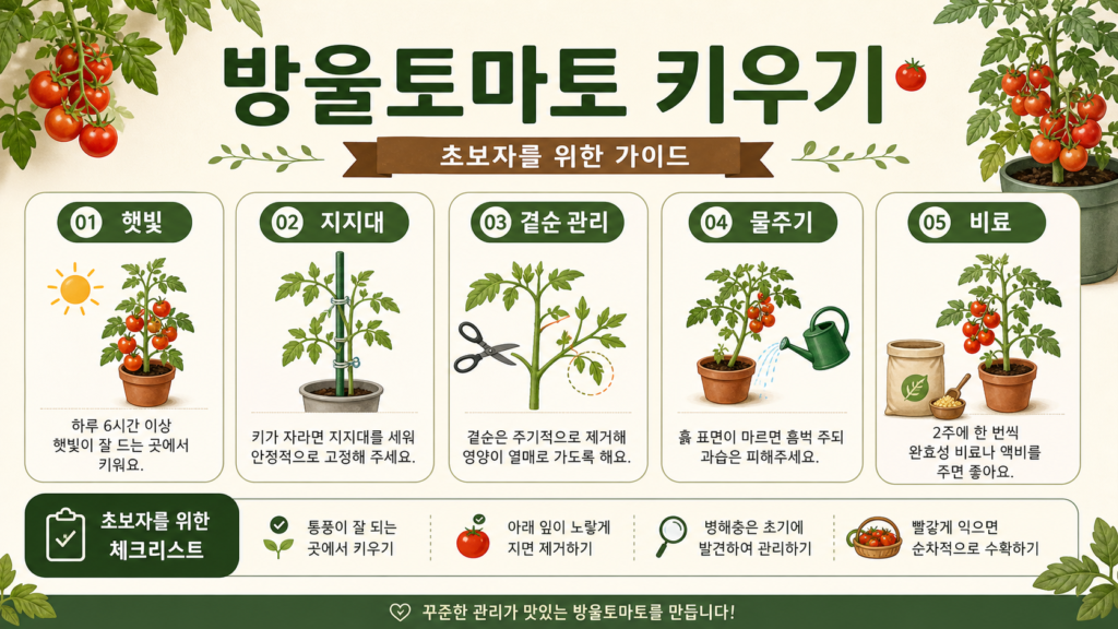 초보자를 위한 방울토마토 키우기